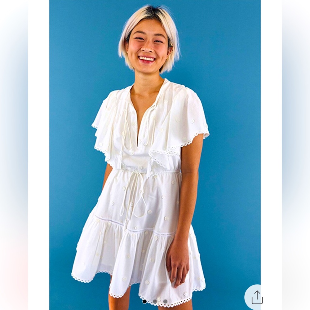 Farm Rio 3D Flower Mini Dress